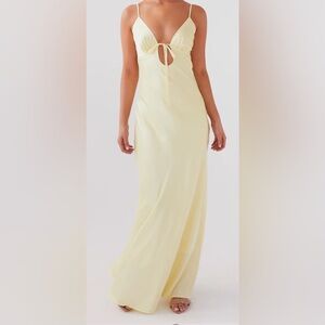 Elegant Yellow Women's Dress